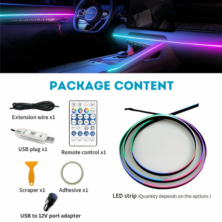 Car Ambient LED RGB Lights
