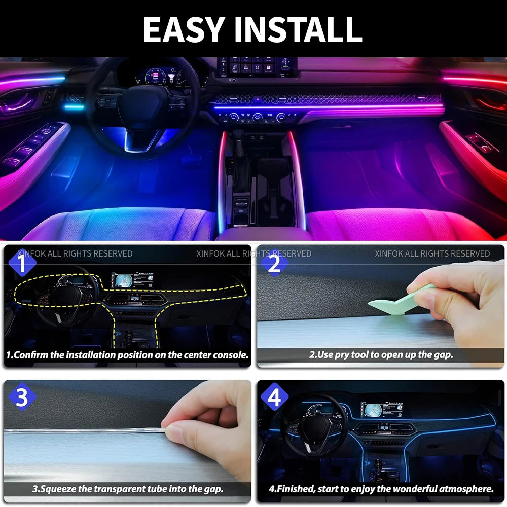 Car Ambient LED RGB Lights
