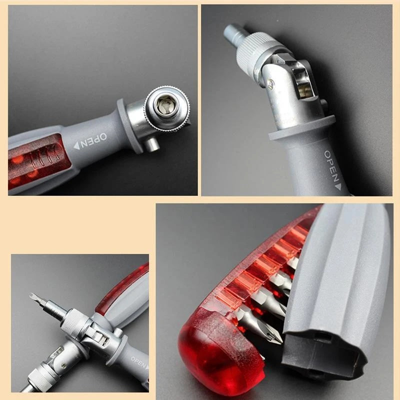 Ratchet Screwdriver Set Multi-Angle Bit Cross