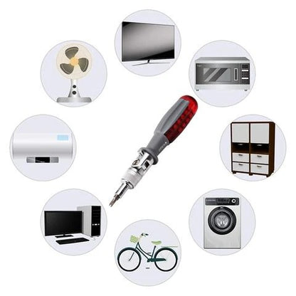 Ratchet Screwdriver Set Multi-Angle Bit Cross