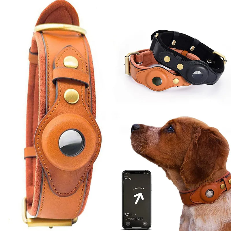 New Removable Locating Pet Collar AirTag Collar Anti-Lost Dog Tracker Protective Case Dog Collar Outdoors Walking Pet Supplies