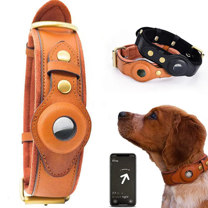 New Removable Locating Pet Collar AirTag Collar Anti-Lost Dog Tracker Protective Case Dog Collar Outdoors Walking Pet Supplies