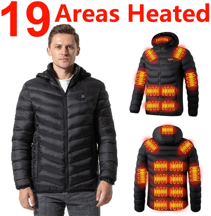 19 Areas Winter Warm USB Heating Jacket