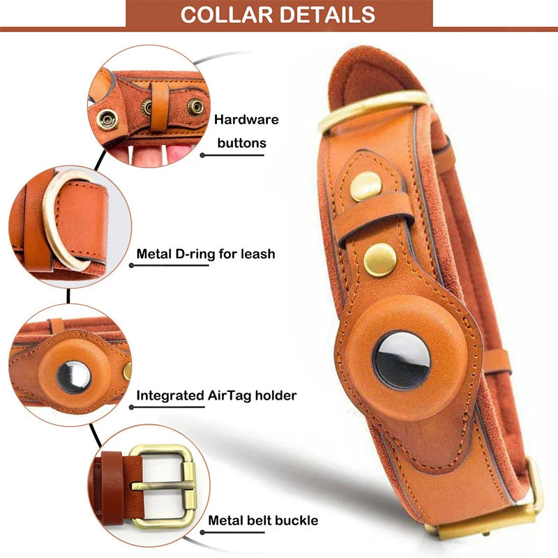 New Removable Locating Pet Collar AirTag Collar Anti-Lost Dog Tracker Protective Case Dog Collar Outdoors Walking Pet Supplies