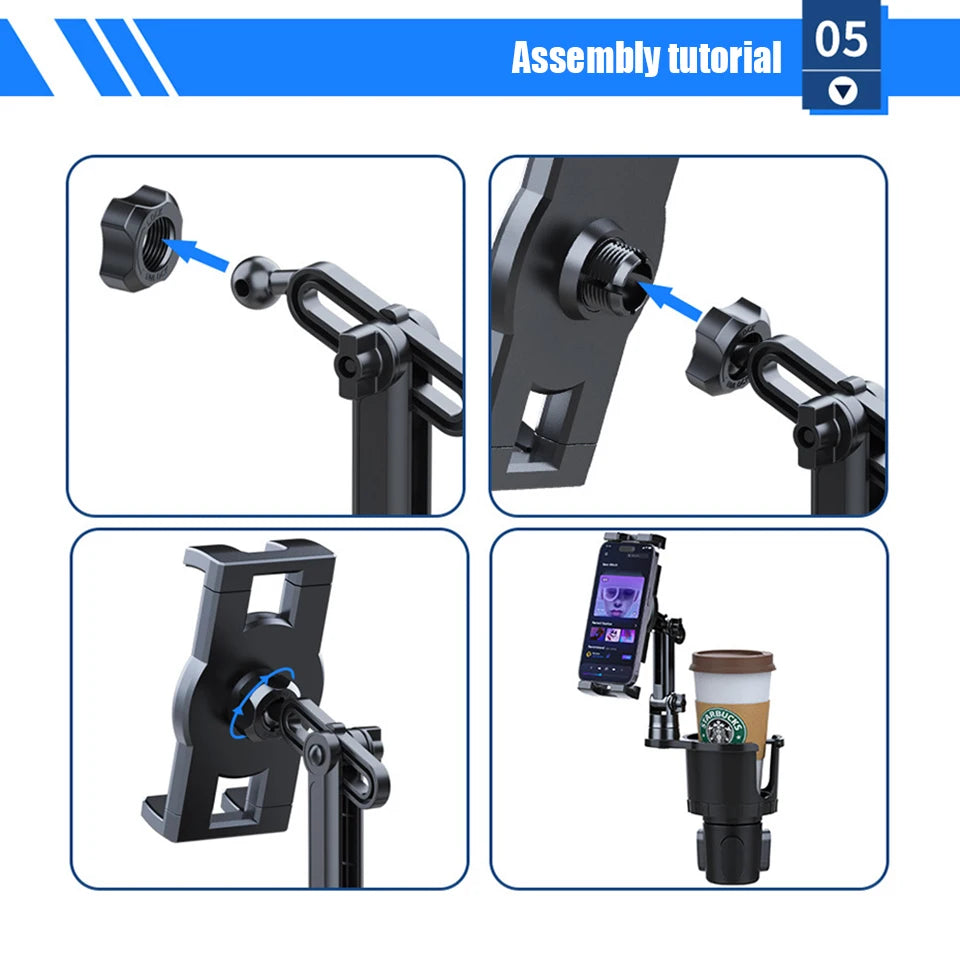 2 In 1 Car Cup and Phone mount Holder