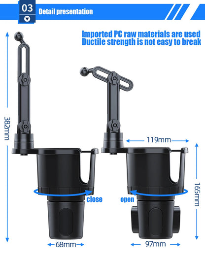 2 In 1 Car Cup and Phone mount Holder