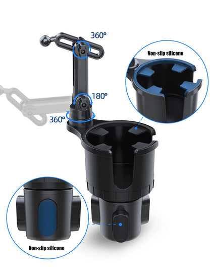 2 In 1 Car Cup and Phone mount Holder