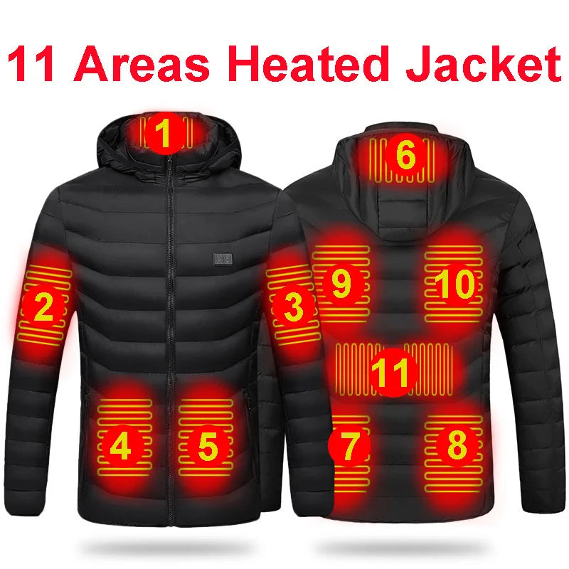 19 Areas Winter Warm USB Heating Jacket