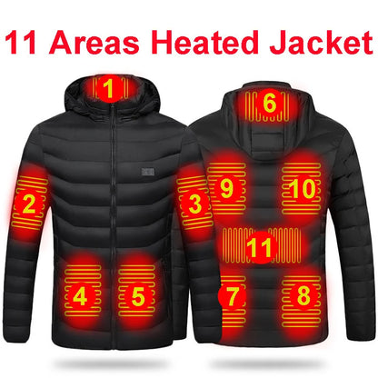 19 Areas Winter Warm USB Heating Jacket