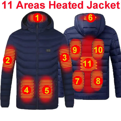 19 Areas Winter Warm USB Heating Jacket