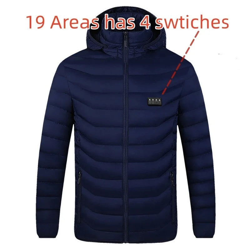 19 Areas Winter Warm USB Heating Jacket