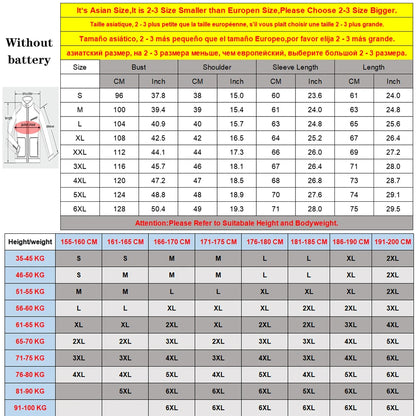 19 Areas Winter Warm USB Heating Jacket